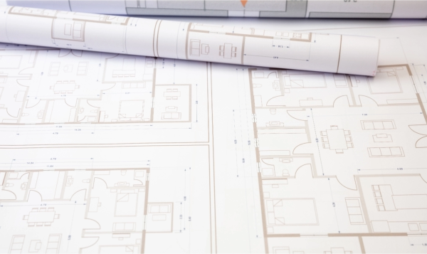 A professional low-voltage construction blueprint showing a home’s AV, networking, security, lighting control, and motorized shade systems—device locations, wiring paths, rack layout, keypad stations, camera views, speaker zones, access points, and a clear legend for customer walkthroughs.