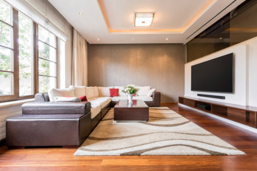 Whole-home audio system in a Lake of the Ozarks vacation home